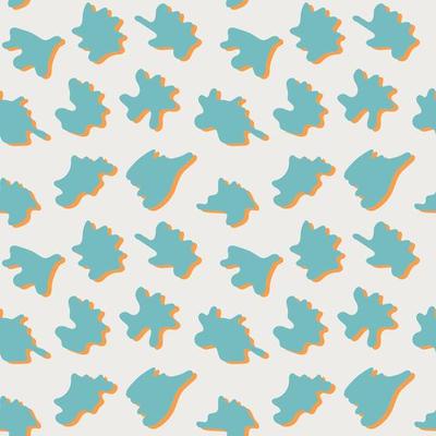 Abstract organic seamless pattern. Trendy pastel color square backdrop with random blobs and figures. Stylish background, print for textile, fabric, wrapping paper, branding and packaging design,
