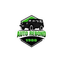 logo for an antique car garage and or for a car repair shop vector