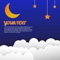 Unique background with the theme of Ramadan vector