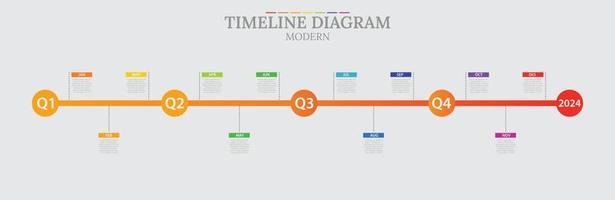 info graphics your business template, 12 months time line diagram modern version, presentation info graphics vector premium