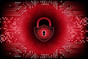 Modern Cybersecurity Technology Background with padlock vector