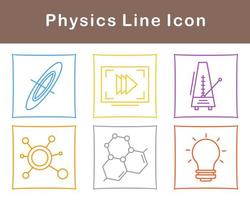 física vector icono conjunto