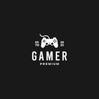 gamer logo design retro hipster vintage good for sticker or shirt vector