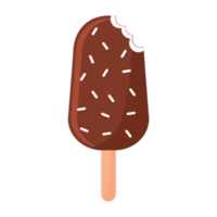 hielo crema ilustración plano estilo png