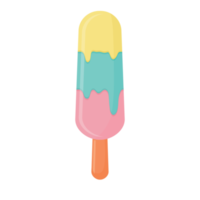 Ice Cream Illustration Flat Style png