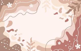 Abstract doodle nature background vector