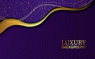 Luxury abstract golden lines background vector