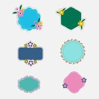 Circle frames, Decorative frames, flourish borders. vector