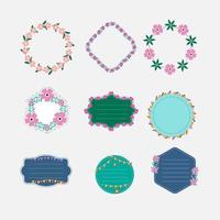 Circle frames, Decorative frames, flourish borders. vector