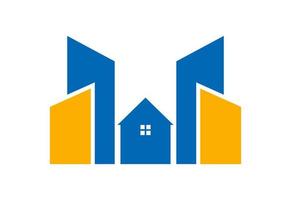 diseño del logotipo de la casa inmobiliaria, concepto de diseño vectorial vector