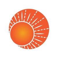 Sunbright sunshine sunlight icon vector flat design