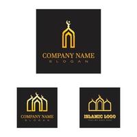 Ramadhan kareem poster banner islamic wallpaper mousque logo icon flat design vector