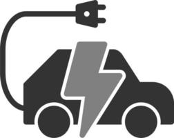 Electric Car vector icon