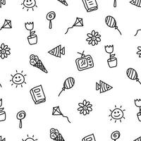Pattern Design. seamless. Vector seamless pattern. Geometric Pattern Design. Doodles arts seamless pattern