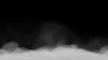 realistisch trocken Eis Rauch Wolken Nebel Overlay perfekt zum Compositing in Ihre Schüsse. einfach fallen es im und Veränderung es ist mischen Modus zu Bildschirm oder hinzufügen. 3d Illustration. video
