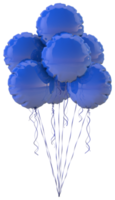 Blue balloons a floating decoration for birthday celebration png