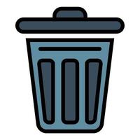 Illustration Vector Graphic of garbage trash, bin delete icon