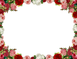 marco decorativo de flores png