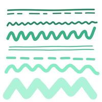 green lines. Abstract elements for design vector