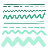 green lines. Abstract elements for design vector