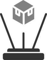 Hologram vector icon