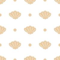 Cute ocean life seamless pattern vector