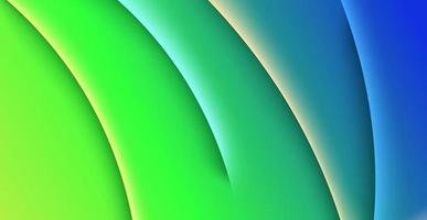 abstract green blue gradient wavy shadow and light dimension layers background. eps10 vector