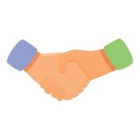 Handshake icon cartoon vector. Trust business vector