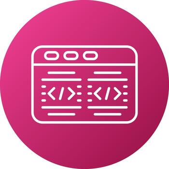 estilo de icono de código vector