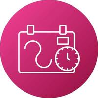 Flexible Schedule Icon Style vector