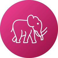 mamut icono estilo vector