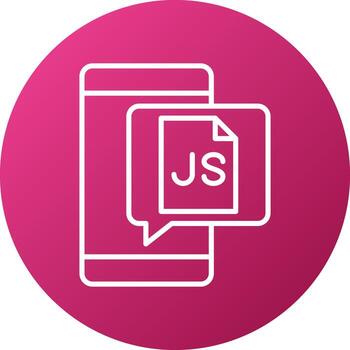 javascript icono estilo vector