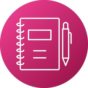estilo de icono de cuaderno vector