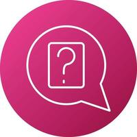 Question Icon Style vector