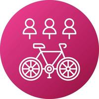 Electric Bike Share Icon Style vector