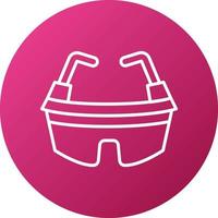 Protective Goggles Icon Style vector