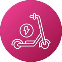 Kick Scooter Icon Style vector