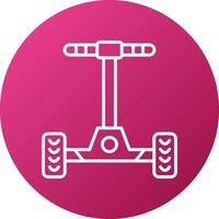 Hoverboard Icon Style vector