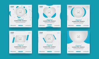 Digital marketing Social Media Post design template vector