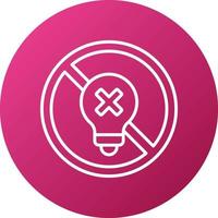 Incandescent Light Bulb Icon Style vector