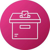 Ballot Box Icon Style vector