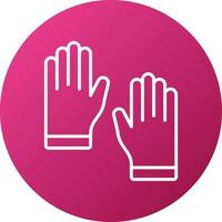 Latex Gloves Icon Style vector