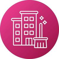 Apartment Cleaning Icon Style vector