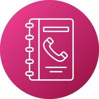 Phone Book Icon Style vector