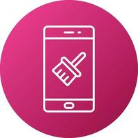 Cleaner Mobile App Icon Style vector