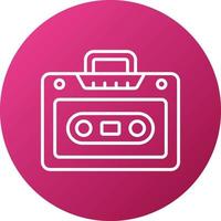 Cassette Player Icon Style vector