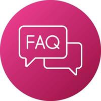 Faq Icon Style vector
