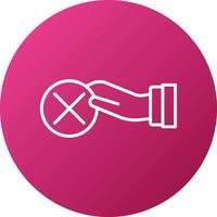 Negative Consequences Icon Style vector