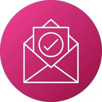 Opt In Icon Style vector