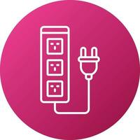 Extension Cord Icon Style vector